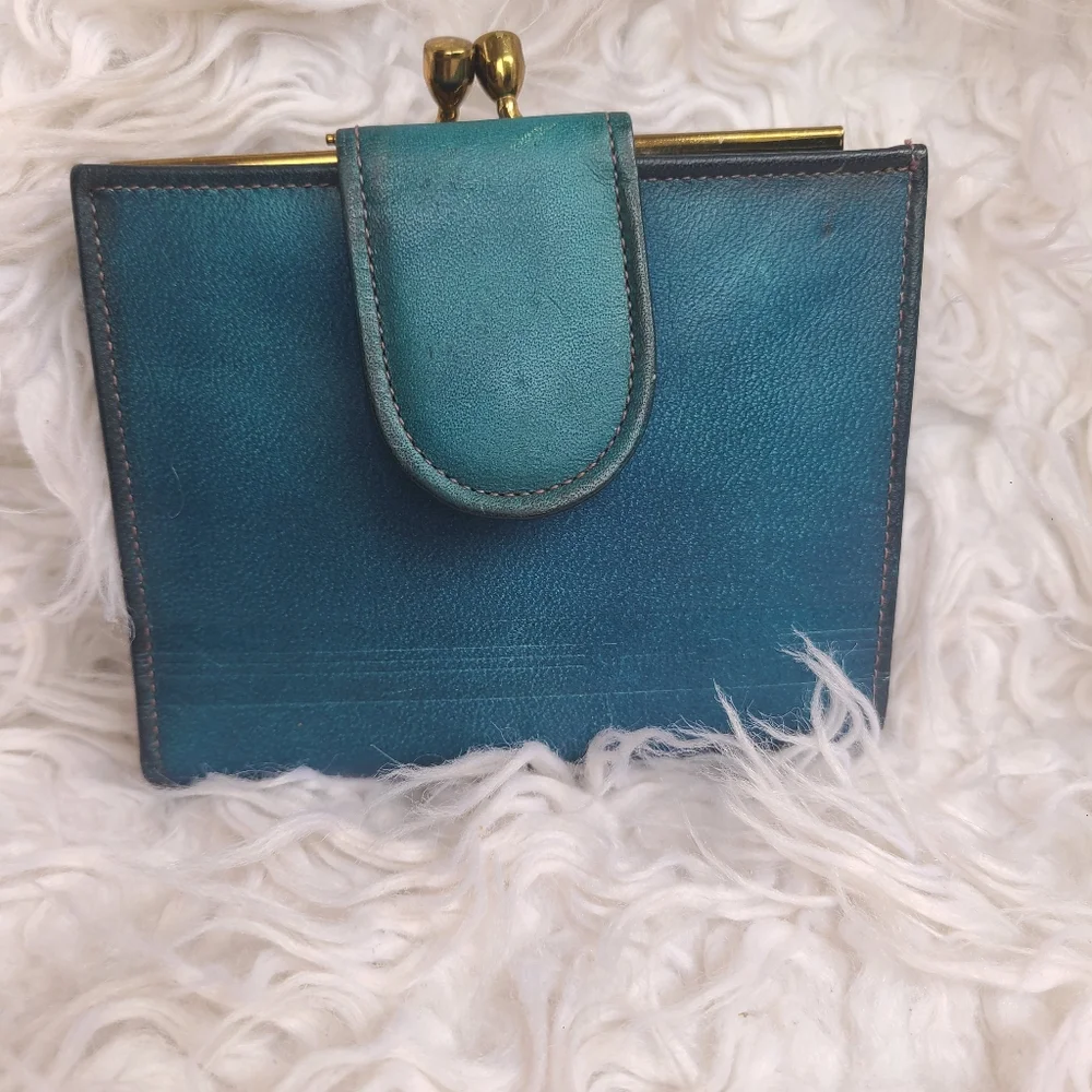 Christian Dior Authentic Blue Coin Wallet, great vintage condition - Picture 3 of 11